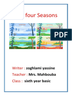 The Four Seasons: Writer: Teacher: Class
