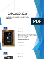 Catalogo 2021: Muebles Disponibles para Entrega Inmediata
