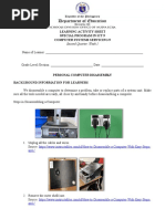 Learning Activity Sheet Special Program in Ict 9 Computer Systems Servicing 9