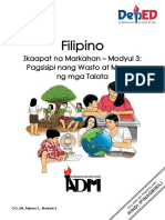 Filipino: Ikaapat Na Markahan - Modyul 3: Pagsisipi Nang Wasto at Maayos NG Mga Talata