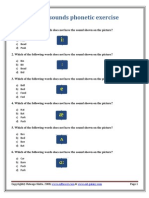 Vowel Sounds Quiz