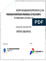 Cover Proces Flow Diagram Flowline B-2104: PT Pertamina Ep Zona 10