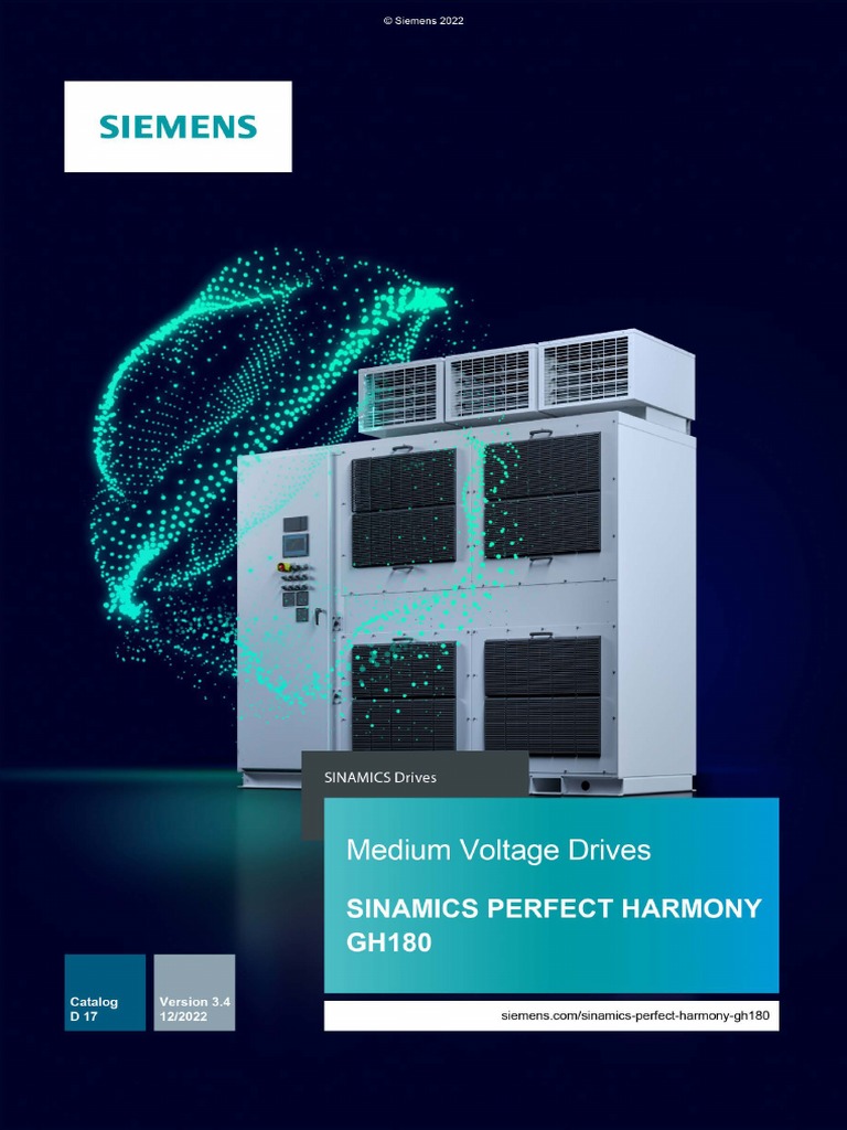 Sinamics perfect harmony gh180 catalog d17 v34 12 2022 pdf electric