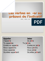 Les Verbes en - Er Au Present de