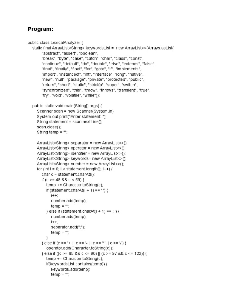 Program | PDF | Object Oriented Programming | Computer Engineering