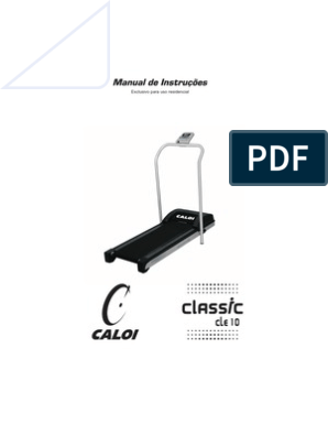 Manual Esteira Caloi CLE10 | Frequência Cardíaca | Science