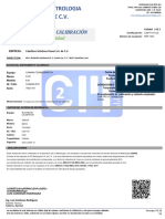 C2 Metrologia S.A. DE C.V.: Certificado de Calibración