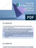 Licencias Obligatorias de Patentes y COVID-19: M Mercedes Curto Polo Profesora Titular de Derecho Mercantil