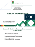 Cultura Organizacional: Engenharia de Controle E Automação Engenharia Mecânica