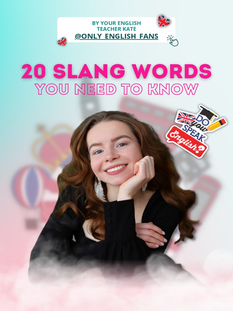 20 slang words pdf english language linguistics