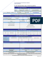 Planilla de Registro Del Postulante Fund