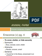 Animal Farm: Preview Vocabulary Chapter 1
