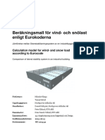 Beräkningsmall För Vind - Och Snölast