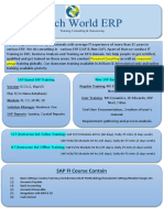 SAP Training Brochure