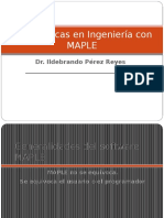 Matemáticas en Ingeniería Con Maple: Dr. Ildebrando Pérez Reyes