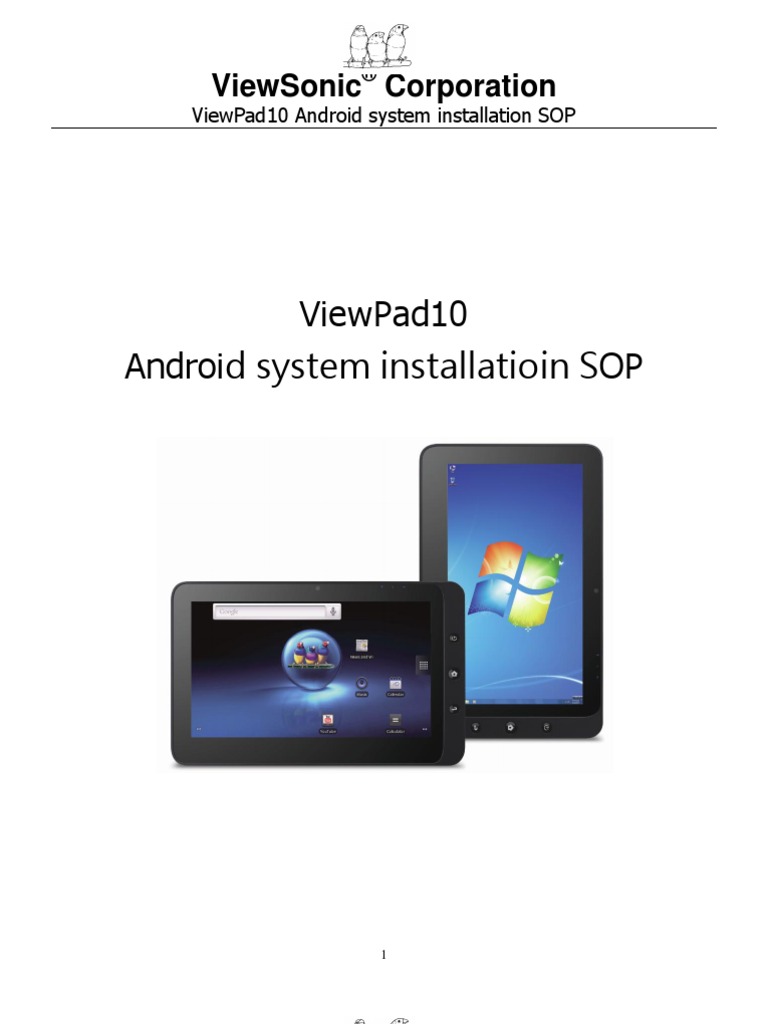 ViewPad10 Android Installation Guide | PDF
