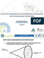 Escenarios Estocásticos de Precipitación y Evaluación de La Amenaza Por Inundación