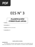 Planificación anual de Biología, Genética y Sociedad