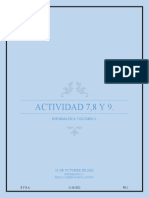 Actividad 7,8 Y 9.: Informatica Volumen 1