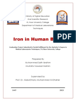 Iron in Human Body: Prepared by Muhammed Salih Ibrahim Mustafa Nawzad Hashim