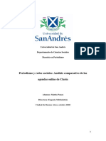 Periodismo y Redes Sociales: Análisis Comparativo de Las Agendas Online de Clarín