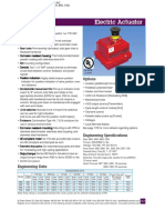 Series 92 Electric Actuator: Standard Features