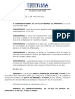 Portaria-Cgj #1875, de 13 de Maio de 2022: Poder Judiciário Do Estado Do Maranhão Corregedoria Geral Da Justiça