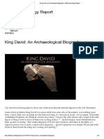 King David - An Archaeological Biography - Bible Archaeology Report
