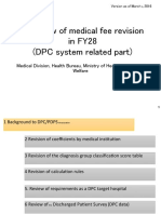 Japanese Fee Schedule Revisions