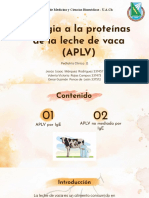 Alergia A La Proteínas de La Leche de Vaca (APLV) : Facultad de Medicina y Ciencias Biomédicas - U.A.Ch