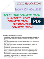 1979 Nigerian Constitution Civic Education