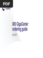 800 Gigacenter Ordering Guide: April 2017