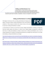 Difference Between Selling and Distribution Cost