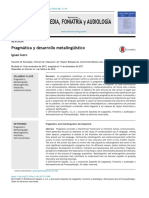 Pragmática y Desarrollo Metalingüístico