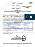 RUPDAE certificado comercializador repuestos 2023-2024