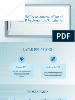 FMEA to control MDR bacteria in ICU patients
