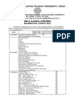 (MCQ Based) (Online) : Veer Narmad South Gujarat University, Surat