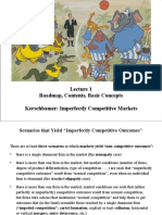 Roadmap, Contents, Basic Concepts Kerschbamer: Imperfectly Competitive Markets