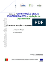 Curso Medições e Orçamentos Obras