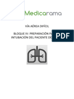 Vía Aérea Difícil Bloque Iv: Preparación para La Intubación Del Paciente Despierto