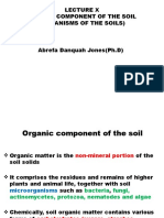 Organic Components and Soil Microbes