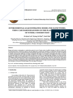 Environmental Load Estimating Model For Natm Tunnel Using Case Based Reasoning in The Planning Stage of Tunnel Construction