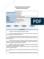 Aprendizaje Basado en Problemas Versión para Estudiante: Nombre de Los Integrantes Del Grupo