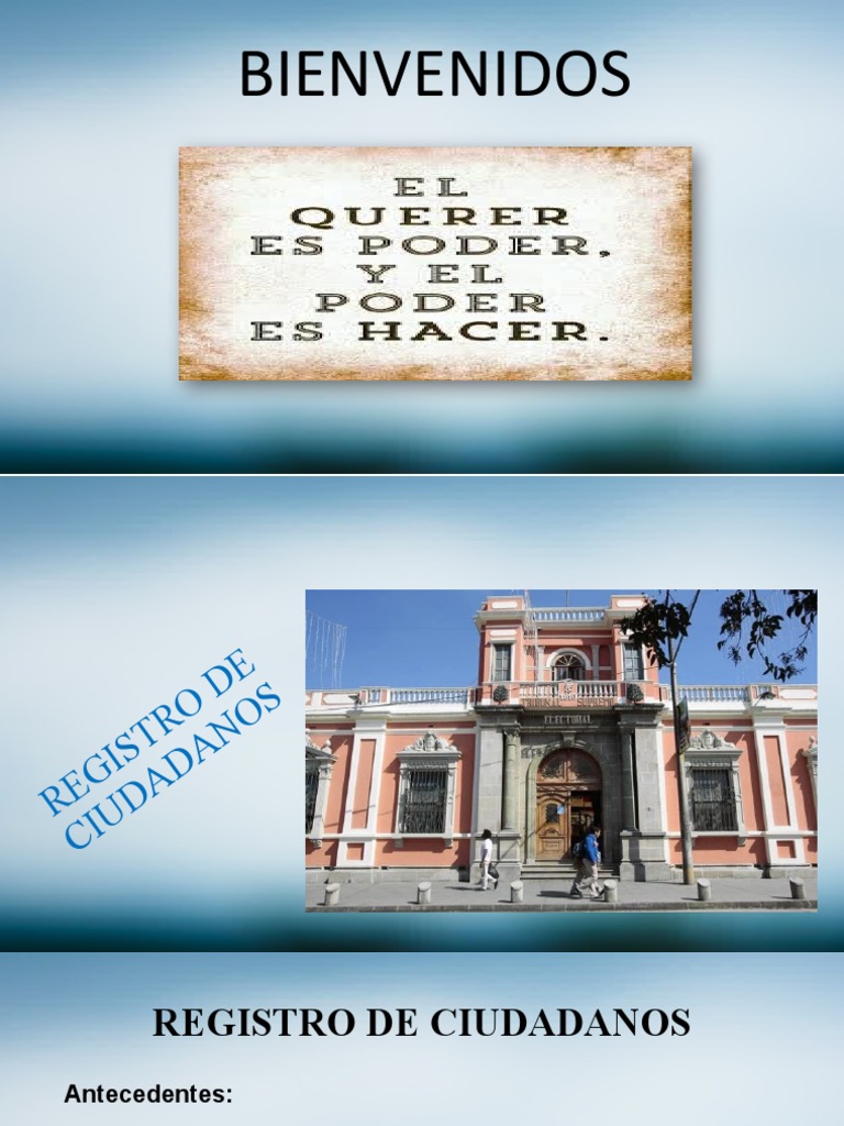 Registro de Ciudadanos Guatemala PDF Gobierno Responsabilidad