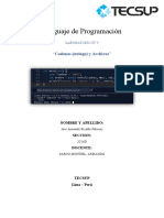 Lenguaje de Programación: "Cadenas (Strings) y Archivos"