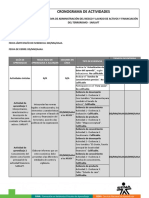 Cronograma de Actividades