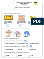 Examen Diagnóstico 3er Grado