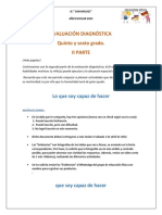 Evaluación Diagnóstica Quinto y Sexto Grado. Ii Parte: Lo Que Soy Capaz de Hacer