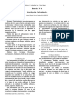 Practica #1 Investigación Galvanómetro: Resumen-El Galvanómetro Es Un Instrumento de