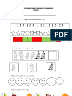 Evaluación Relaciones Lógico - Matemáticas y Cuantificación Patrones